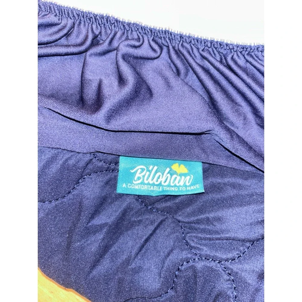 Biloban Pack And Play Mini Crib Mattress Cover/protector Navy Blue Preowned
